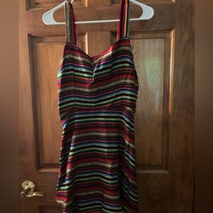 For Love and Lemons Mexican Blanket Pinafore Dress